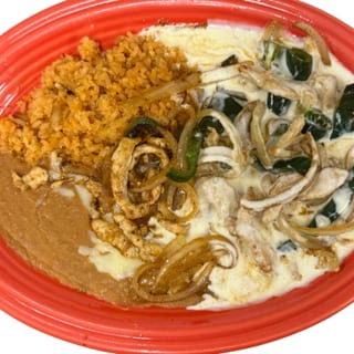 lunch pollo a la crema