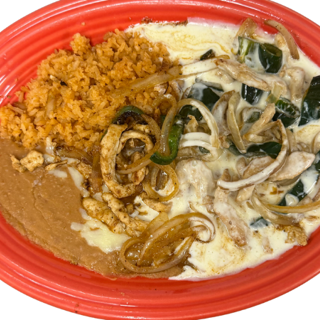 lunch pollo a la crema