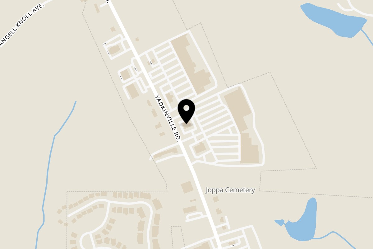Map showing the location of Mi Casa Mexican Restaurant Mocksville on 1075 Yadkinville Rd in Mocksville